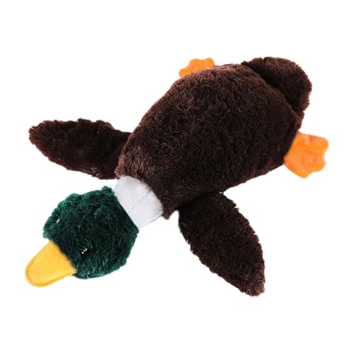 Enten-Hundespielzeug, Quietscher, Ente, quietschendes Hundespielzeug | Selbstspielendes Plüsch-Zähneknirschspielzeug,Kauplüschspielzeug ohne Füllung für kleine, mittelgroße und große aggressive Hunde Enten-Hundespielzeug, Quietscher, Ente, quietschendes Hundespielzeug | Selbstspielendes Plüsch-Zähneknirschspielzeug,Kauplüschspielzeug ohne Füllung für kleine, mittelgroße und große aggressive Hunde von Facynde