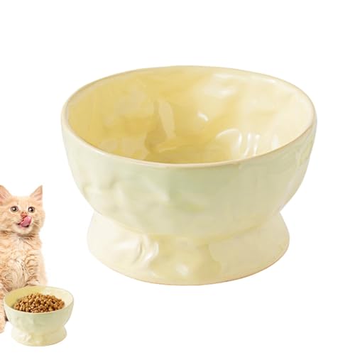Erhöhter Futternapf für Katzen,Erhöhte Futternäpfe für Katzen aus Keramik | Katzenfutter- und Wassernäpfe aus Keramik,Haustier-Fütterungs- und Bewässerungszubehör für Katzen und Hunde im von Facynde