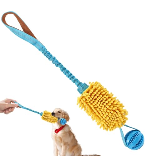 Facynde Hunde-Ziehspielzeug, Hundespielzeug-Seil,Interaktives Beißspielzeug für Hunde - Quietschendes Hunde-Schleppseil, Heimtierbedarf, buntes Kauspielzeug mit elastischem Kordelzug für Welpenhunde Facynde Hunde-Ziehspielzeug, Hundespielzeug-Seil,Interaktives Beißspielzeug für Hunde - Quietschendes Hunde-Schleppseil, Heimtierbedarf, buntes Kauspielzeug mit elastischem Kordelzug für Welpenhunde von Facynde