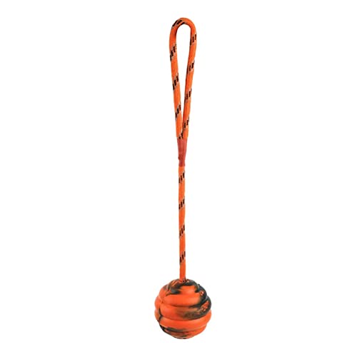 Facynde Hundetrainingsball an einem Seil | Hundetrainingsball auf einem Seil Happy Playtime | Interaktives Kautraining Zugwurfspielzeug Ergonomisches Übungs- und Belohnungswerkzeug, waschbarer von Facynde