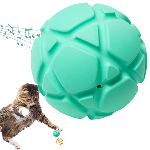 Facynde Hundezahnreinigungsball - Puzzle Kauspielzeug Zahnreinigung Gummibälle - Werfende Kauspielzeug-Beißbälle mit integriertem Sound für Katzen, kleine Hunde, mittelgroße Hunde und Haustiere von Facynde