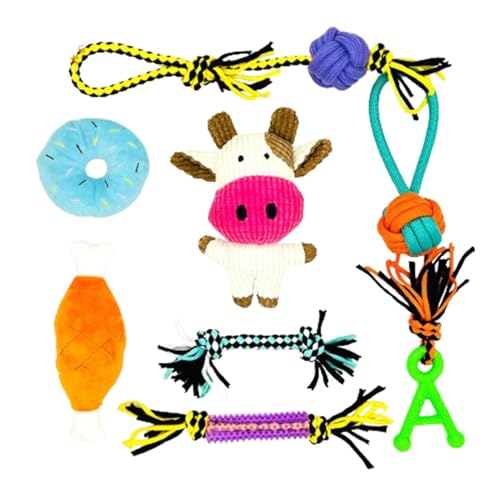 Facynde Kuh-Hundespielzeug für kleine Hunde, Kuh-Hundespielzeug, Kuscheltiere Seilspielzeug, Niedliches Kuscheltier in Kuhform für kleine Hunde. Interaktives Hunde-Kauspielzeug für Katzen Facynde Kuh-Hundespielzeug für kleine Hunde, Kuh-Hundespielzeug, Kuscheltiere Seilspielzeug, Niedliches Kuscheltier in Kuhform für kleine Hunde. Interaktives Hunde-Kauspielzeug für Katzen von Facynde