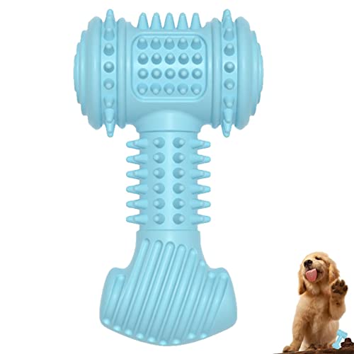 Facynde Langlebiges Kauspielzeug für Hunde,Stachelhammer aus TPR-Gummi, unzerstörbares Hundespielzeug zur Reinigung der Hundezähne | Multifunktionale Zahnreinigung und Zahnfleischmassage, Robustes von Facynde