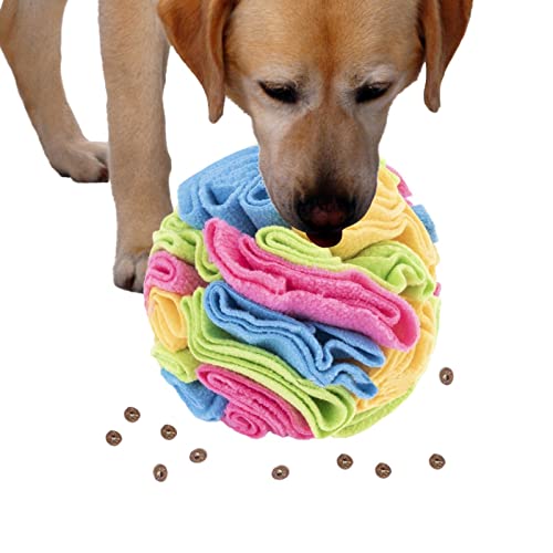 Facynde Schnüffelball für Hunde - Hunde-Aktivitätsmatte,Dog Treat Ball Dog Snuffle Toys Interactive Dog Ball Schnüffelmatte Pad Dog Puzzle Toys für das Training erleichtern das Essen von Facynde