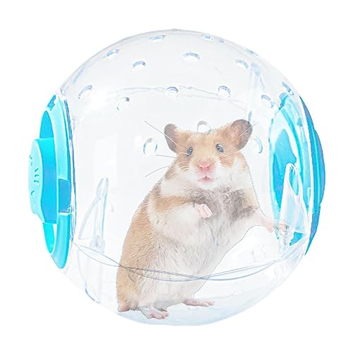 Hamster-Gymnastikball,Hamsterspielzeug Zwerghamsterball - Transparenter, leiser, atmungsaktiver Rennmaus-Radball, 17,8 cm, Hamster-Übungsspielzeug für kleine Tiere Facynde von Facynde