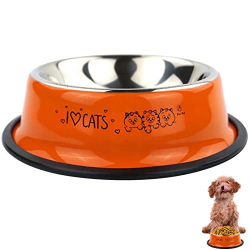 Hundenapf aus Metall,rutschfeste Katzennäpfe | 18 cm/7,08 Zoll Haustiernapf für Futter oder Wasser Haustiernapf für Hunde, Welpen, Katzen und Kätzchen Facynde von Facynde