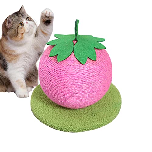 Katzenkratzball | Kratzbaum in Fruchtform für Hauskatzen,Nature Sisal-Kratzbäume, 10-Zoll-Kratzbaum und Katzenkratzer für Kätzchen und Katzen Facynde von Facynde