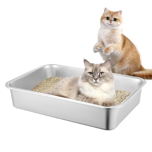 Katzentoilette EdelstahlLitter Box Katzenklo, Katzen Und Kaninchen Niemals Gerüche, Fleckfrei, Rostfrei, Antihaft Glatte Oberfläche, Anti-Rutsch Katzenklo Katzenklo Edelstahl Katzentoilette EdelstahlLitter Box Katzenklo, Katzen Und Kaninchen Niemals Gerüche, Fleckfrei, Rostfrei, Antihaft Glatte Oberfläche, Anti-Rutsch Katzenklo Katzenklo Edelstahl von Facynde