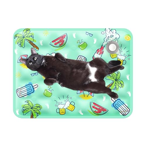 Kühlmatte für Haustiere, Kühlmatte für Katzen,Coole Unterlage für Katzen im Innenbereich - Sommer-Kühlmatte und Isomatte, wasserabsorbierende Oberseite, waschbares tragbares Kühlbett für Haustiere Kühlmatte für Haustiere, Kühlmatte für Katzen,Coole Unterlage für Katzen im Innenbereich - Sommer-Kühlmatte und Isomatte, wasserabsorbierende Oberseite, waschbares tragbares Kühlbett für Haustiere von Facynde