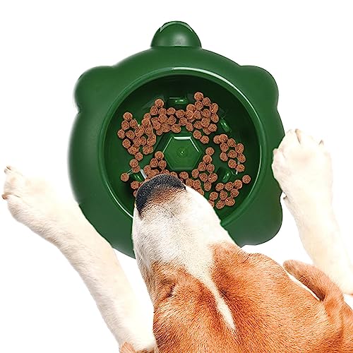 Langsam fressende Hundenapf | Slow Feed Welpennäpfe - Anti-Schluckender, Rutschfester Hunde-Puzzlenapf, langsames Fressen, gesundes Design für kleine und mittelgroße Hunde, Schildkrötenform Facynde von Facynde