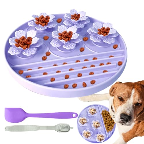 Langsam fressende Matte für Hunde, Leckmatte für Haustiere,Slow Food Pad mit Saugnapf - Tragbares Leckpad für langsame Fressnapfschalen für kleine bis mittelgroße Haustiere, Hunde und Katzen Langsam fressende Matte für Hunde, Leckmatte für Haustiere,Slow Food Pad mit Saugnapf - Tragbares Leckpad für langsame Fressnapfschalen für kleine bis mittelgroße Haustiere, Hunde und Katzen von Facynde