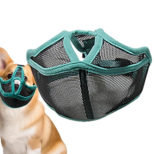 Mundbedeckung für Hunde | Mundschutz für Hunde gegen Beißen,Verstellbare, atmungsaktive Maulkörbe für Haustiere ohne Rinde zum Anti-Beißen und Anti-Bell-Lecken von Facynde