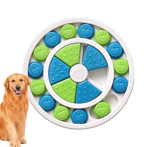 Puzzle-Futterspender für Hunde, Slow-Feeder-Spielzeug für Hunde,Anti-Erstickungs-Interaktiver Slow-Feeder | Futterspielzeug in Lebensmittelqualität zur Verlangsamung des Essens, tragbares von Facynde