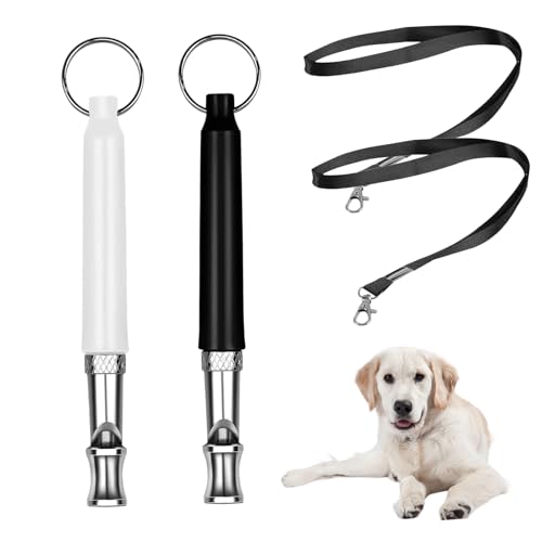 Fadbudss 2 Pack Hundepfeife Hochfrequenz Lautlos, Ultraschall Gegen Bellen Rückruf Effektives Hundetraining Hunde Pfeife Mit Verstellbare Lanyard Erziehungshilfen für Hunde Pfeifen Schwarz Und Weiß Fadbudss 2 Pack Hundepfeife Hochfrequenz Lautlos, Ultraschall Gegen Bellen Rückruf Effektives Hundetraining Hunde Pfeife Mit Verstellbare Lanyard Erziehungshilfen für Hunde Pfeifen Schwarz Und Weiß von Fadbudss