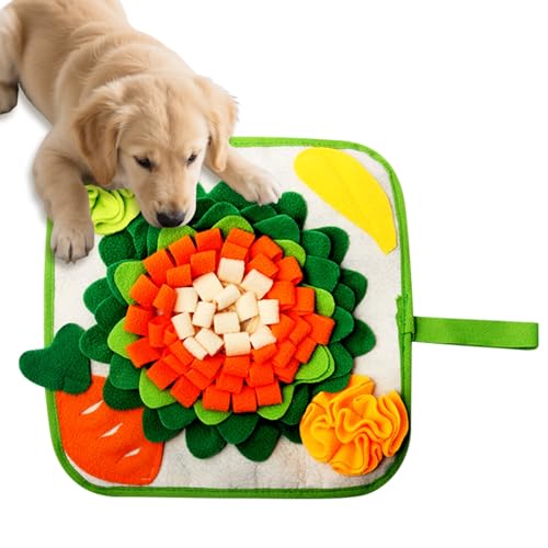 Fadcaer Schnüffelmatte für Hunde, 30 cm, langlebig, Schnüffelmatte, Haustier-Futtermatte, fördert natürliche Futtersuche und Stressabbau für Welpen, kleine Hunde (Grün, 30 x 30 cm) von Fadcaer