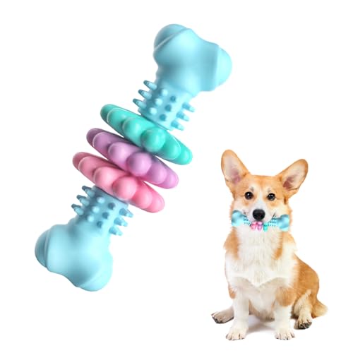 Hunde-Kauspielzeug, unzerstörbares Hundespielzeug, Naturkautschuk, Kauspielzeug, Haustier-Puzzle-Spielzeug, Welpen-Zahnenspielzeug, interaktives Hundespielzeug gegen Langeweile, Zahnpflege für von Fadcaer