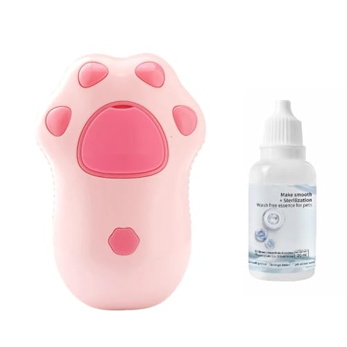 Faeymth 1 Stück Katzen-Dampfbürste Hundemassagekamm mit Eingebautem Elektrischem Wasserspray, Weichem Silikon Zur Entfernung Von Tierhaaren Aus ABS+ von Faeymth
