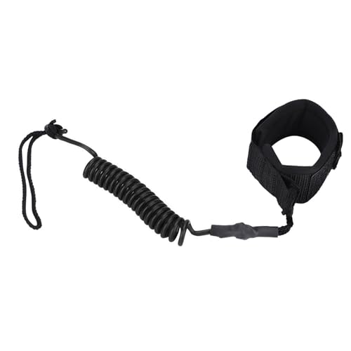 Fafeicy Langlebige Beinleine, Robuste PU -Kabelfuß -Leine, für Bodyboard Surfbrett (Black) von Fafeicy