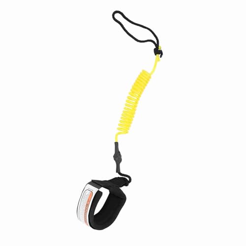 Fafeicy Langlebige Beinleine, Robuste PU -Kabelfuß -Leine, für Bodyboard Surfbrett (Yellow) von Fafeicy
