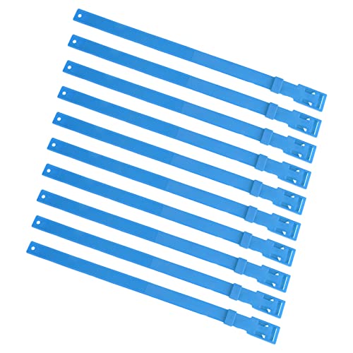 Ziegenkragen Einstellbare PU -Ziegenkragen, Schafkragen Viehstockkragen für Landwirtschaftliche Tierschafe, 10pcs für Gesundheitsüberwachung und Ernährungsisolation Geeignet (Blue) von Fafeicy