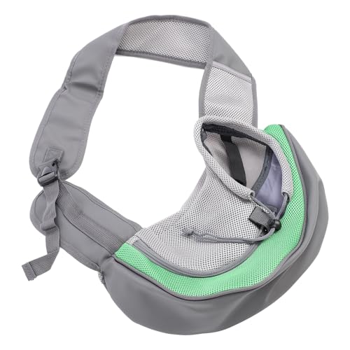 Fafeims Hundeschließträger, Verstellbares Riemen, Ideal für Kleine Haustiere, All-Saison-Komfort PU Leder Nylon-Haustier-Sling-Träger, mit Einer Gleichmäßigen Gewichtsverteilung, Halten Sie Ihr von Fafeims