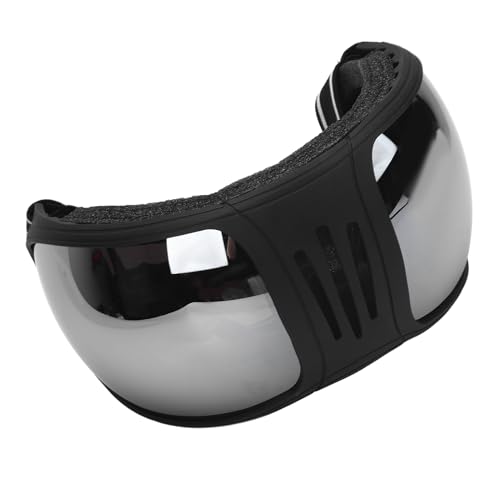 Fafeims Schutzbrille für Horse Rennsport, Winddichtes Sandfest mit Impact-Objektiv, Einstellbares Gurtkomfortsystem für Reites Training (Silver) von Fafeims