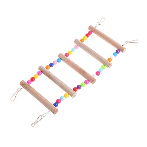 Faguo Birds Pets Papageien Leitern Kletterspielzeug Hängende Bunte Kugeln mit natürlichem Holz Faguo Birds Pets Papageien Leitern Kletterspielzeug Hängende Bunte Kugeln mit natürlichem Holz von Fagu