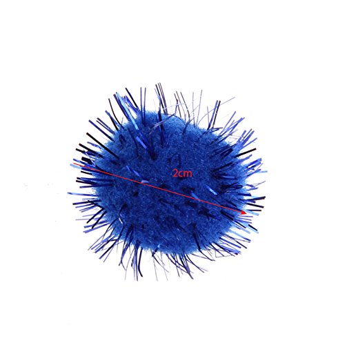 Faguo 100Pcs Bunte Mini Sparkly Glitter Lametta Bälle Kleine Pom Ball Für Katzenspielzeug Faguo 100Pcs Bunte Mini Sparkly Glitter Lametta Bälle Kleine Pom Ball Für Katzenspielzeug von Faguo