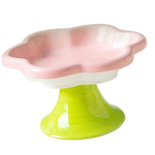 Erhöhte Keramikkatzen Schale Mit Antislip Basis Für Katzen Halskomfort Und Haus Decors Blumenform Katzen Feeder Schale Keramik Katzen Schüssel Erhöhte Keramikkatzen Schale Mit Antislip Basis Für Katzen Halskomfort Und Haus Decors Blumenform Katzen Feeder Schale Keramik Katzen Schüssel von Fahoujs