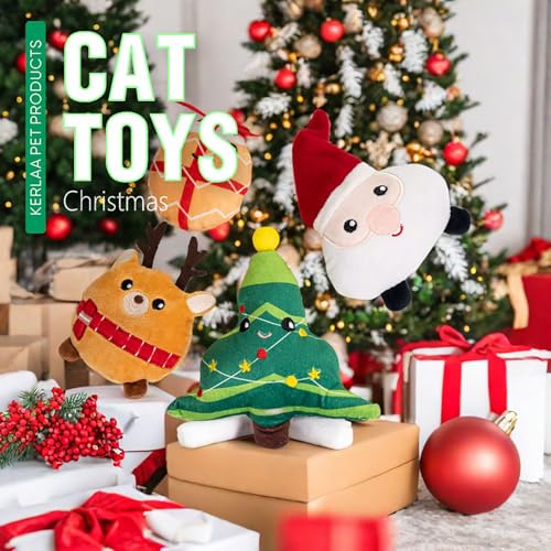 Fahoujs Vielseitige Katzen Plüsch Spielzeugkatzen Überraschen Spielzeug Anime Spiel Weihnachtsflecken Geeignet Für Heimbüro Oder Schulsammler von Fahoujs