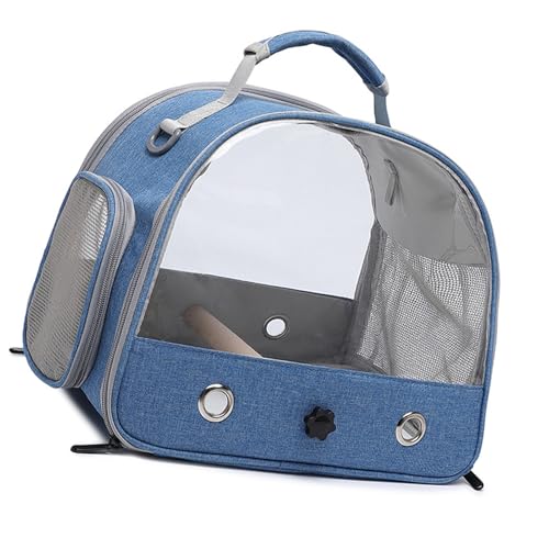 Fashion Haustier Tragetasche Leichte Haustier Crossbody Bag Dicked Hundeträger Ausstellung Vogel Transport Regulierbare Schultergurte von Fahoujs