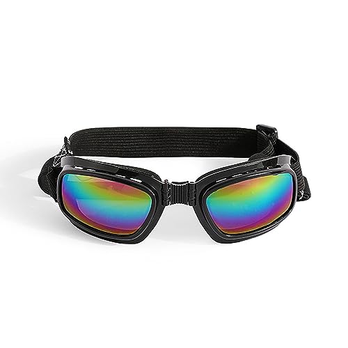 Haustier-Sonnenbrille für Hunde, Sonnenschutz, winddicht, UV-Schutz, für Hunde mit langer Schnauze, mit elastischem Band, UV-Schutz, Hunde-Sonnenbrille, Outdoor-Ausrüstung, modisches Zubehör von Fahoujs