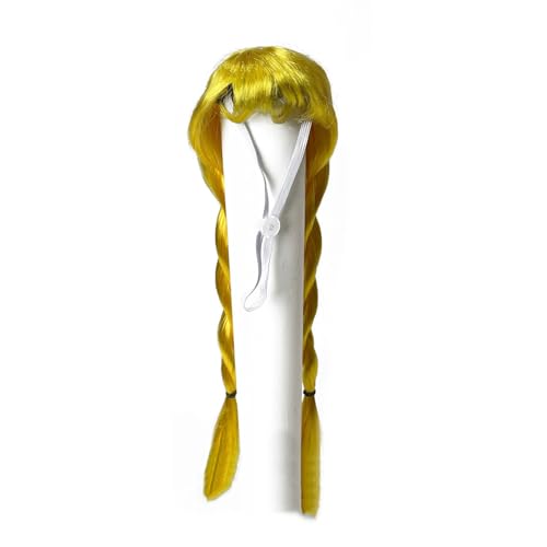 Schöne Geflecht Ponytail Haustier Perücken Haar Hair Piece Cosplay Kopfstück Für Haustier Looking Party Fotografie Accessoire Holiday Outfit von Fahoujs