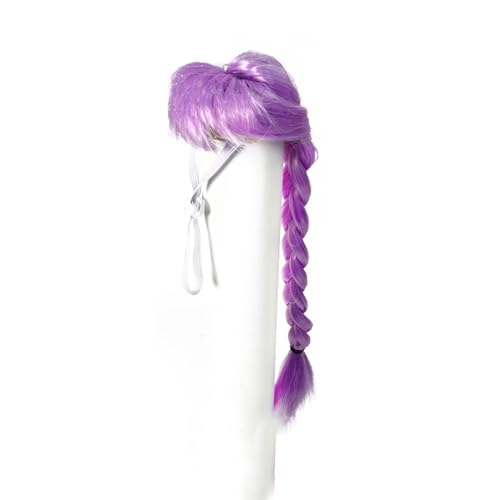 Schöne Geflecht Ponytail Haustier Perücken Haar Hair Piece Cosplay Kopfstück Für Haustier Looking Party Fotografie Accessoire Holiday Outfit von Fahoujs