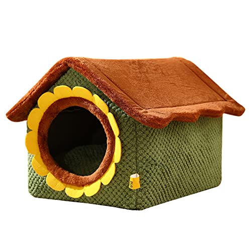 Sweet Bed Warmes Haustierzelt, gemütliches Kätzchenliege, Kissen, Hauszelt, sehr weich, kleine Hundematte, Tasche, waschbar, Katzenbetten, Häuser für Indoor-Katzen, große Häuser für Indoor-Katzen, von Fahoujs