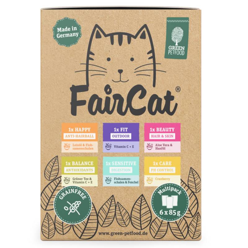 FairCat Multipack - 6 x 85 g von Green Petfood