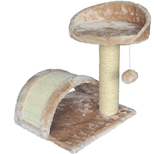 Kratzbaum, kleine Katzenkratzbaum Katzenbaum mit Sisal Säule. Kletterbaum für Katzen KD102-A von Fair Style