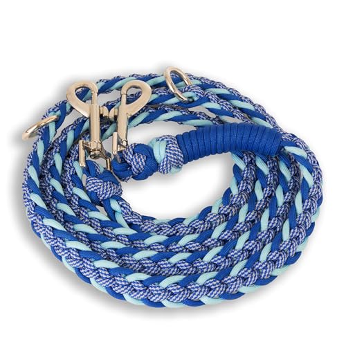 FairPaw Paracord Hundeleine geflochten - 1,8m Hunde Leine verstellbar mit 2 Karabiner, Leine Hund Große Hunde, Hundeleinen, Dog Leash, Führleine Hund, Bissfeste Hundeleine zum Umhängen, Trainingsleine FairPaw Paracord Hundeleine geflochten - 1,8m Hunde Leine verstellbar mit 2 Karabiner, Leine Hund Große Hunde, Hundeleinen, Dog Leash, Führleine Hund, Bissfeste Hundeleine zum Umhängen, Trainingsleine von FairPaw