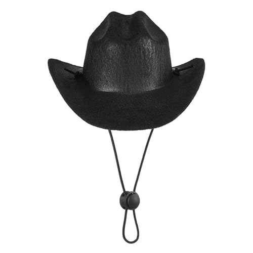 Fairnull Einzigartiger Haustierhut, modisches Accessoire, Haustierhut, modischer Western-Stil, Hunde, Cowboyhut, verstellbare Katzen, Kopfbedeckung, Cosplay-Outfit, Requisite, Haustierbedarf, Schwarz Fairnull Einzigartiger Haustierhut, modisches Accessoire, Haustierhut, modischer Western-Stil, Hunde, Cowboyhut, verstellbare Katzen, Kopfbedeckung, Cosplay-Outfit, Requisite, Haustierbedarf, Schwarz von Fairnull