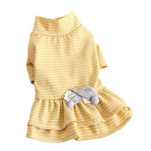 Fairnull Haustierrock Teddy Wear Haustier Rock mit Rüschen Design nicht eng für Welpen Gelb XS Fairnull Haustierrock Teddy Wear Haustier Rock mit Rüschen Design nicht eng für Welpen Gelb XS von Fairnull