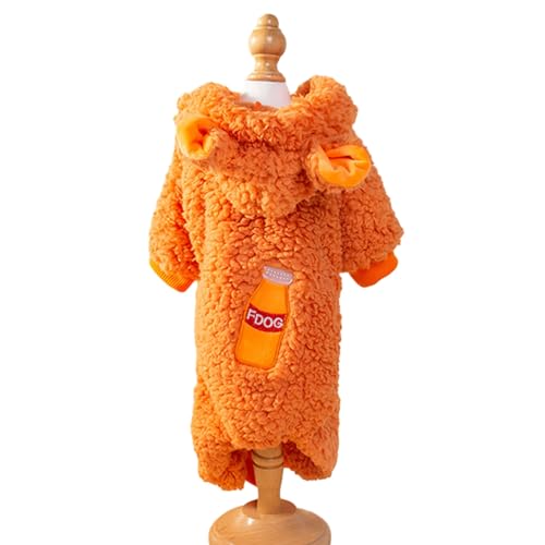 Fairnull Kälteschutz für Haustiere, präzise Routing, Haustierkleidung, luxuriöse Hundejacke aus Lammwolle, mit Traktionsring, vierbeinig, Sweatshirt, verdicktes Getränk, Orange, Größe L Fairnull Kälteschutz für Haustiere, präzise Routing, Haustierkleidung, luxuriöse Hundejacke aus Lammwolle, mit Traktionsring, vierbeinig, Sweatshirt, verdicktes Getränk, Orange, Größe L von Fairnull