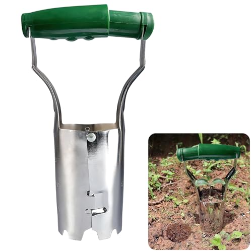 FairyPeach 1pcs Blumenzwiebelpflanzer, Blumenzwiebel-Pflanzer mit Maßangaben, Garten Blumenzwiebel Pflanzer, Garten-Umpflanzwerkzeuge für Blumensetzlinge, Kartoffelsetzlinge, Tomatensetzlinge von FairyPeach