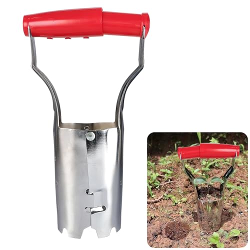 FairyPeach 1pcs Blumenzwiebelpflanzer, Blumenzwiebel-Pflanzer mit Maßangaben, Garten Blumenzwiebel Pflanzer, Garten-Umpflanzwerkzeuge für Blumensetzlinge, Kartoffelsetzlinge, Tomatensetzlinge von FairyPeach