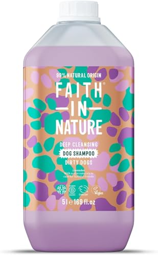Faith In Nature Natural Lavender Dog Shampoo, Vegan & Cruelty Free, No SLS or Parabens, Deep Cleansing, for Dirty Dogs, 5L Refill Pack Faith In Nature Natural Lavender Dog Shampoo, Vegan & Cruelty Free, No SLS or Parabens, Deep Cleansing, for Dirty Dogs, 5L Refill Pack von Faith In Nature
