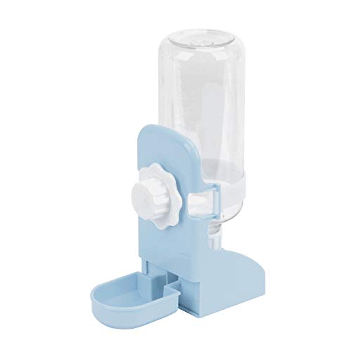 FakeFace Wasserspender Trinkflasche Hundehütte Käfig Wassertränke Wasserkocher Tierzubehör 500ML Wasser Flasche zum Aufhängen für Hunde Katze Welpen Kaninchen Haustier (Blau) von FakeFace