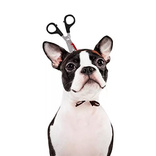 Horror Halloween Haustier Haarreif - Gruseliges Hundehut Stirnband für Hunde und Katzen - Lustiges Blutiges Haarbänder Kopfbedeckung Kostüm Zubehör für Halloween und Partys (2) von FakeFace