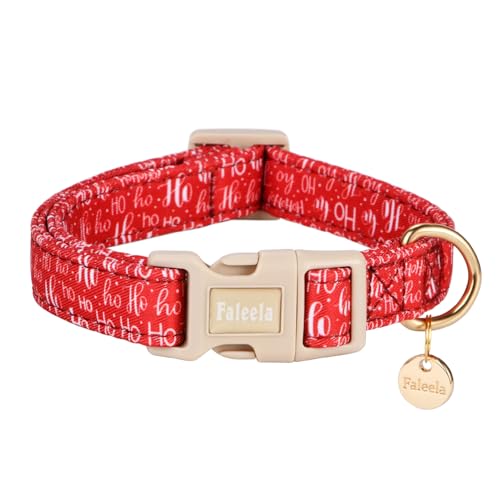 Faleela Hundehalsband – niedliches und bequemes Baumwoll-Haustierhalsband, verstellbar, leichtes Design mit Schnellverschluss-Schnalle, für kleine, mittelgroße und große Hunde – mehrere Stile Faleela Hundehalsband – niedliches und bequemes Baumwoll-Haustierhalsband, verstellbar, leichtes Design mit Schnellverschluss-Schnalle, für kleine, mittelgroße und große Hunde – mehrere Stile von Faleela