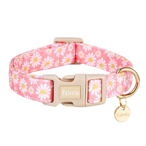 Faleela Hundehalsband – niedliches und bequemes Baumwoll-Haustierhalsband, verstellbar, leichtes Design mit Schnellverschluss-Schnalle, für kleine, mittelgroße und große Hunde – mehrere Stile Faleela Hundehalsband – niedliches und bequemes Baumwoll-Haustierhalsband, verstellbar, leichtes Design mit Schnellverschluss-Schnalle, für kleine, mittelgroße und große Hunde – mehrere Stile von Faleela