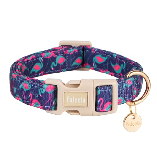 Faleela Hundehalsband – niedliches und bequemes Baumwoll-Haustierhalsband, verstellbar, leichtes Design mit Schnellverschluss-Schnalle, für kleine, mittelgroße und große Hunde – mehrere Stile Faleela Hundehalsband – niedliches und bequemes Baumwoll-Haustierhalsband, verstellbar, leichtes Design mit Schnellverschluss-Schnalle, für kleine, mittelgroße und große Hunde – mehrere Stile von Faleela