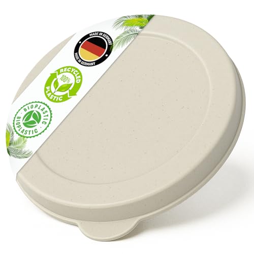 Falkenhorn Bio Dosendeckel Creme – 1x Groß (99 mm) – Für 800g Konservendosen – Nachhaltig, lebensmittelecht, Made in Germany von Falkenhorn